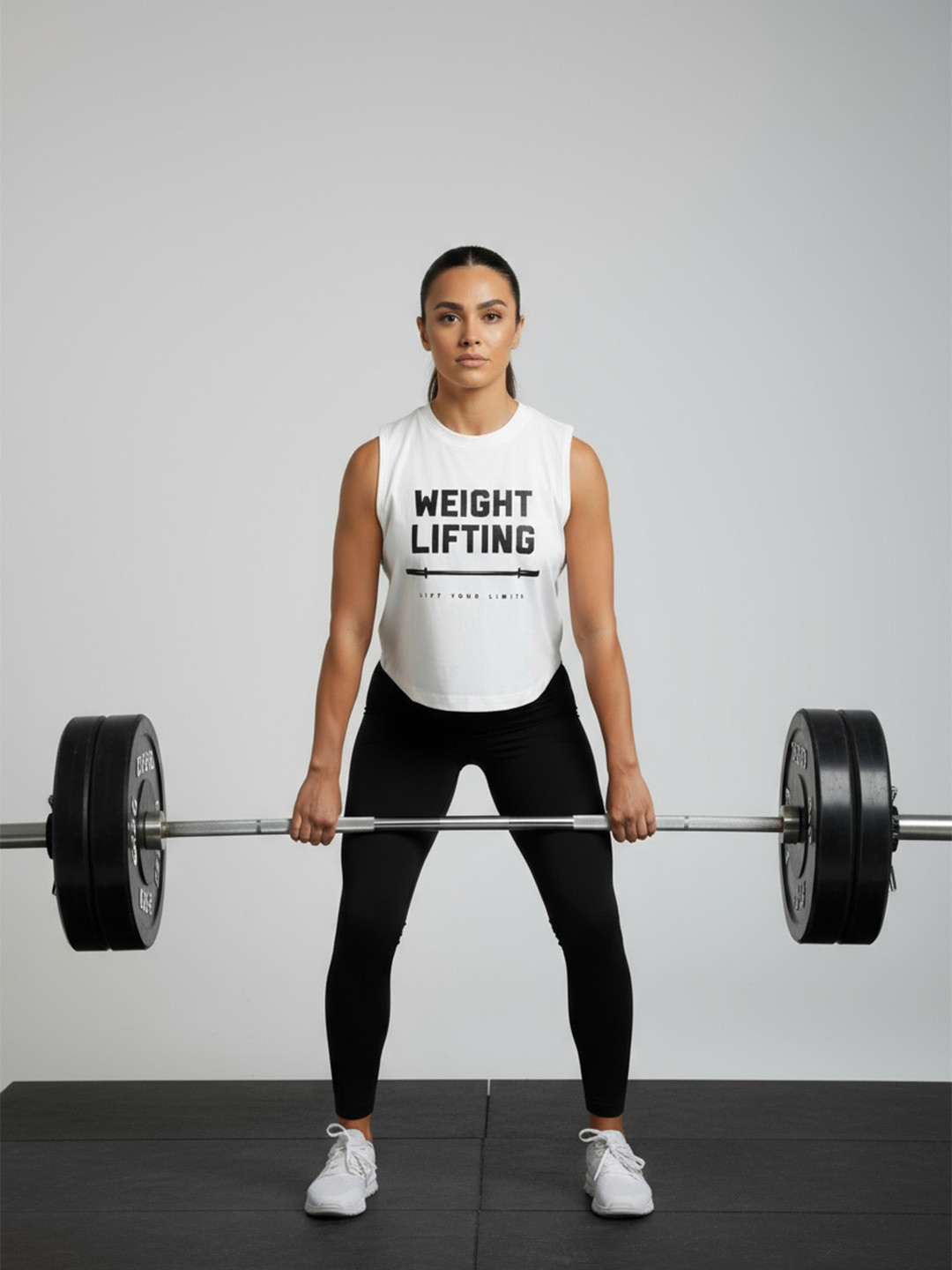 Wod Armour Women Typography Printed Tank Crop Top