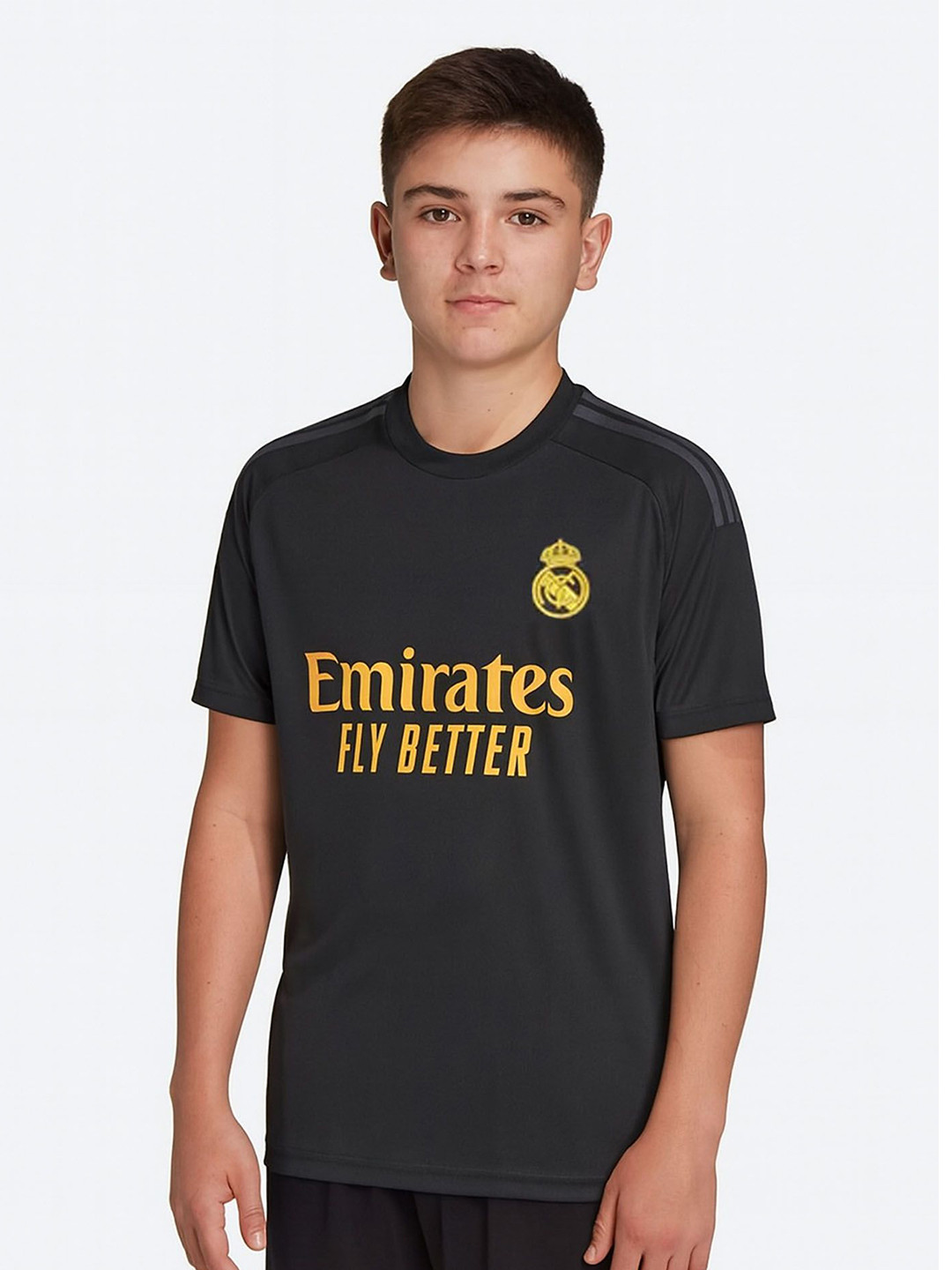 dostitch Boys Typography Printed Round Neck Real Madrid Tshirts