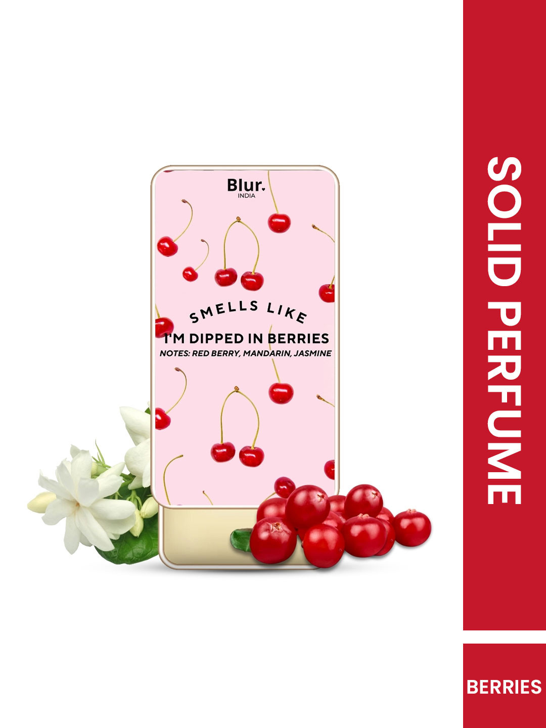 BLUR INDIA Women Smells Like A Im Dipped In Berries Alcohol Free Solid Perfume - 10 g