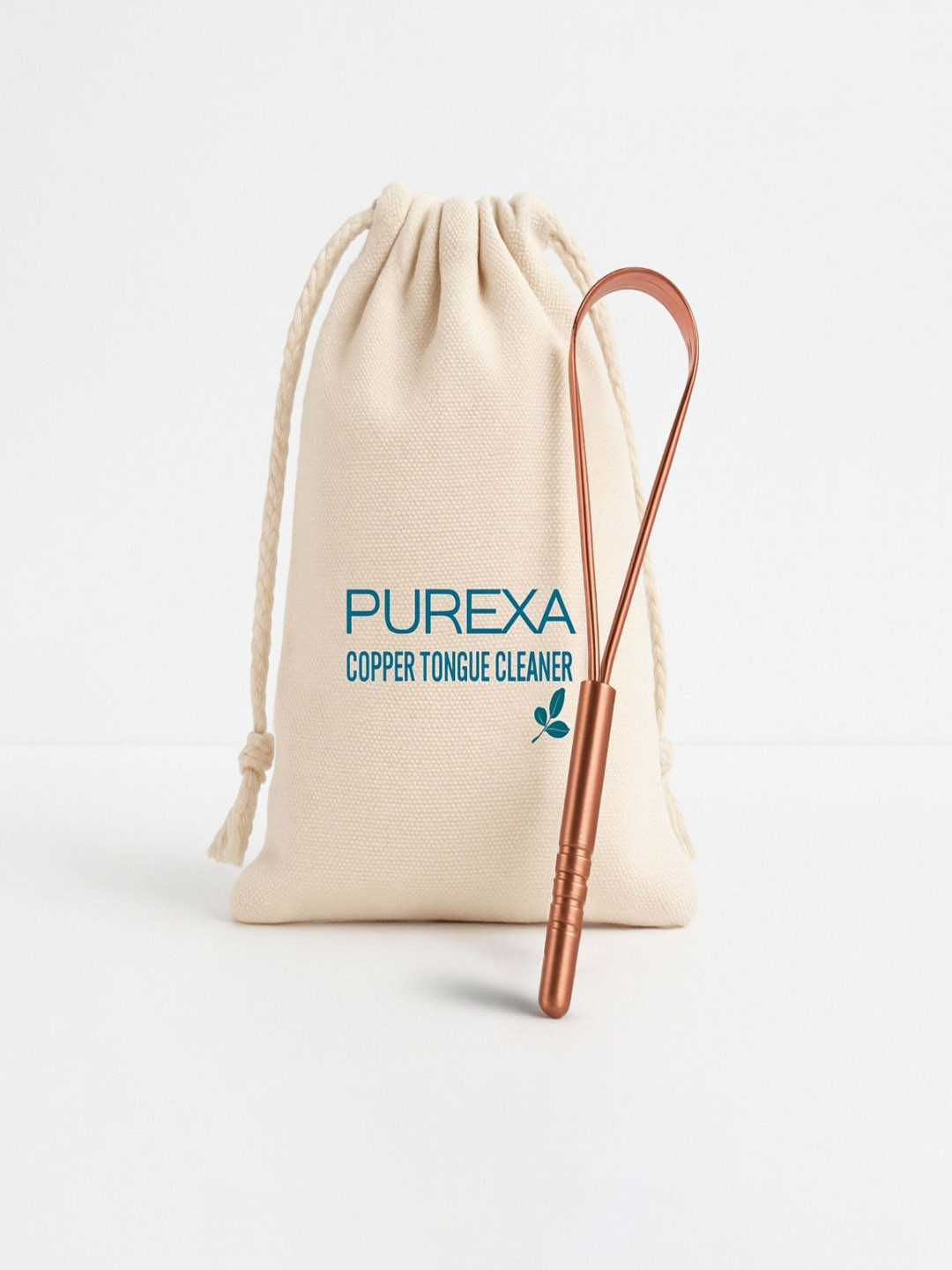 Purexa Q Shape Copper Durable Rust-Free & Fresh Breath Care Tongue Cleaner