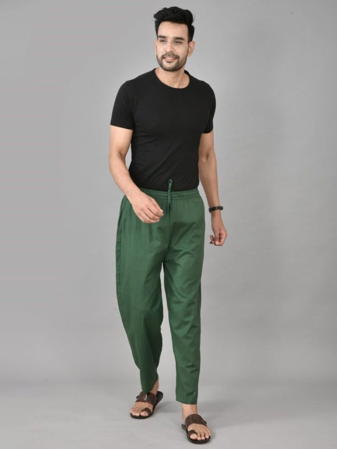 ETC X D To D Life Style Men Solid Mid-Rise Regular Fit Regular Trousers