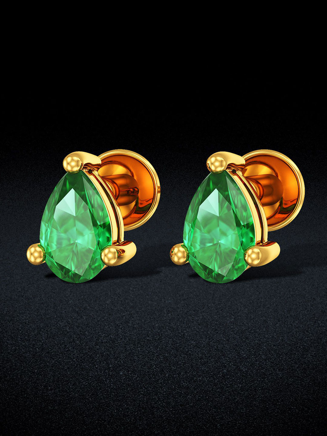 Joyalukkas Captivating Women 22Kt Gold Stud Earring - 0.91 g