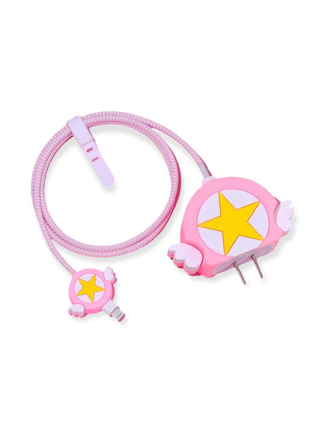 AUGEN Unisex Quirky 3D Design Silicone iPhone Charger Protective Case