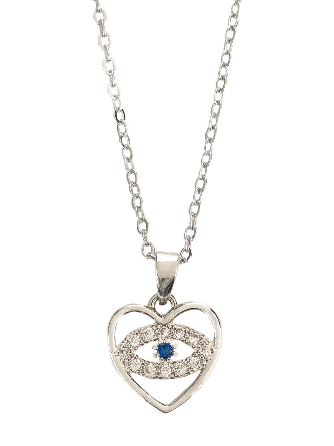 Kulin Rhodium-Plated Heart Shaped Necklace