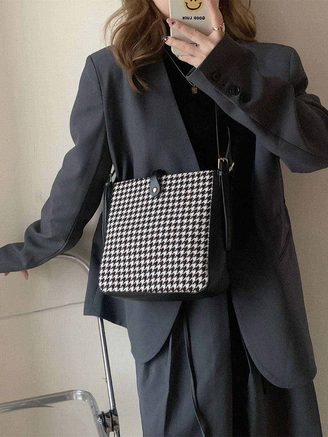 CORSICA Black Canvas Casual Solid Handbags