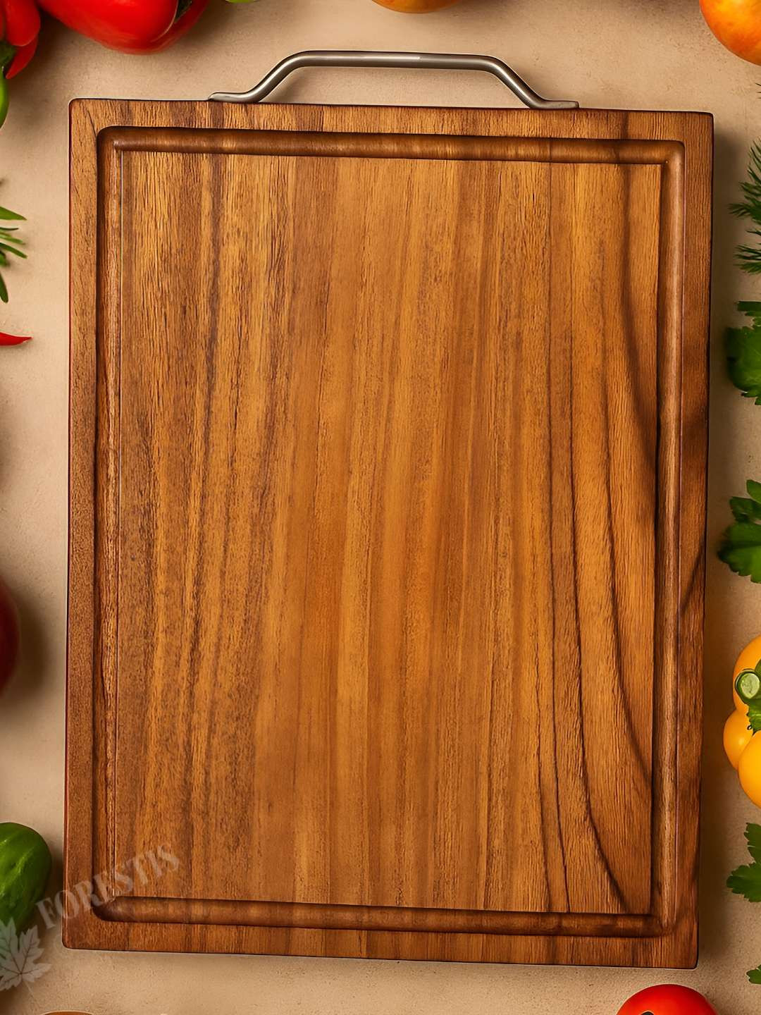FORESTIS GALLINARIA Brown Wooden Chopping Board