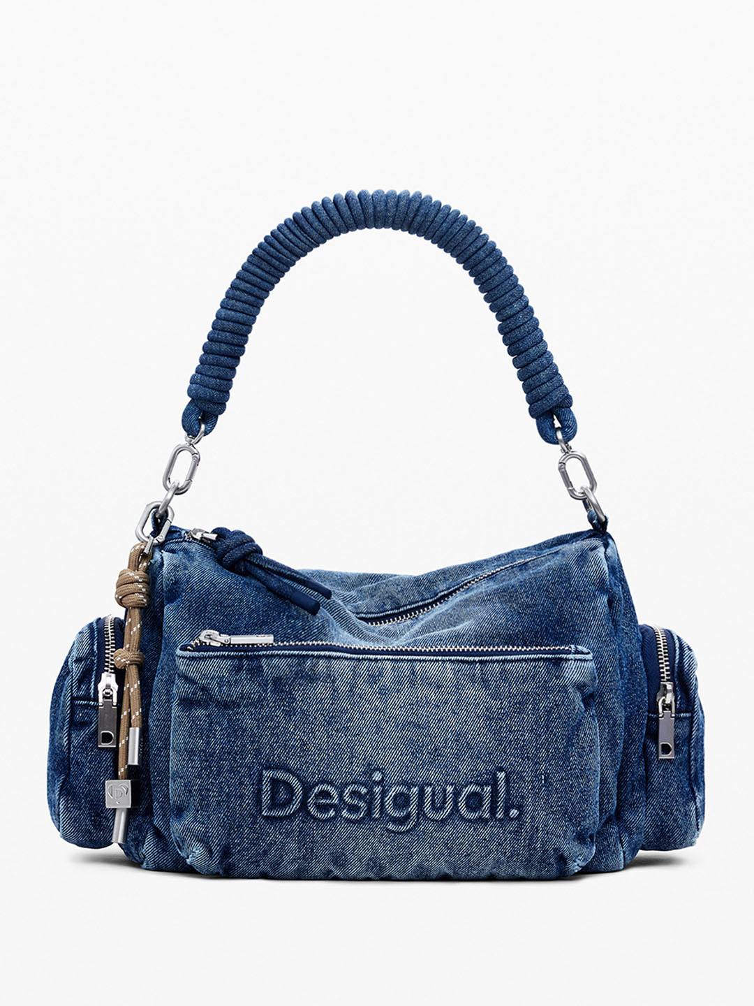 Desigual Textured Baguette Shoulder Bag