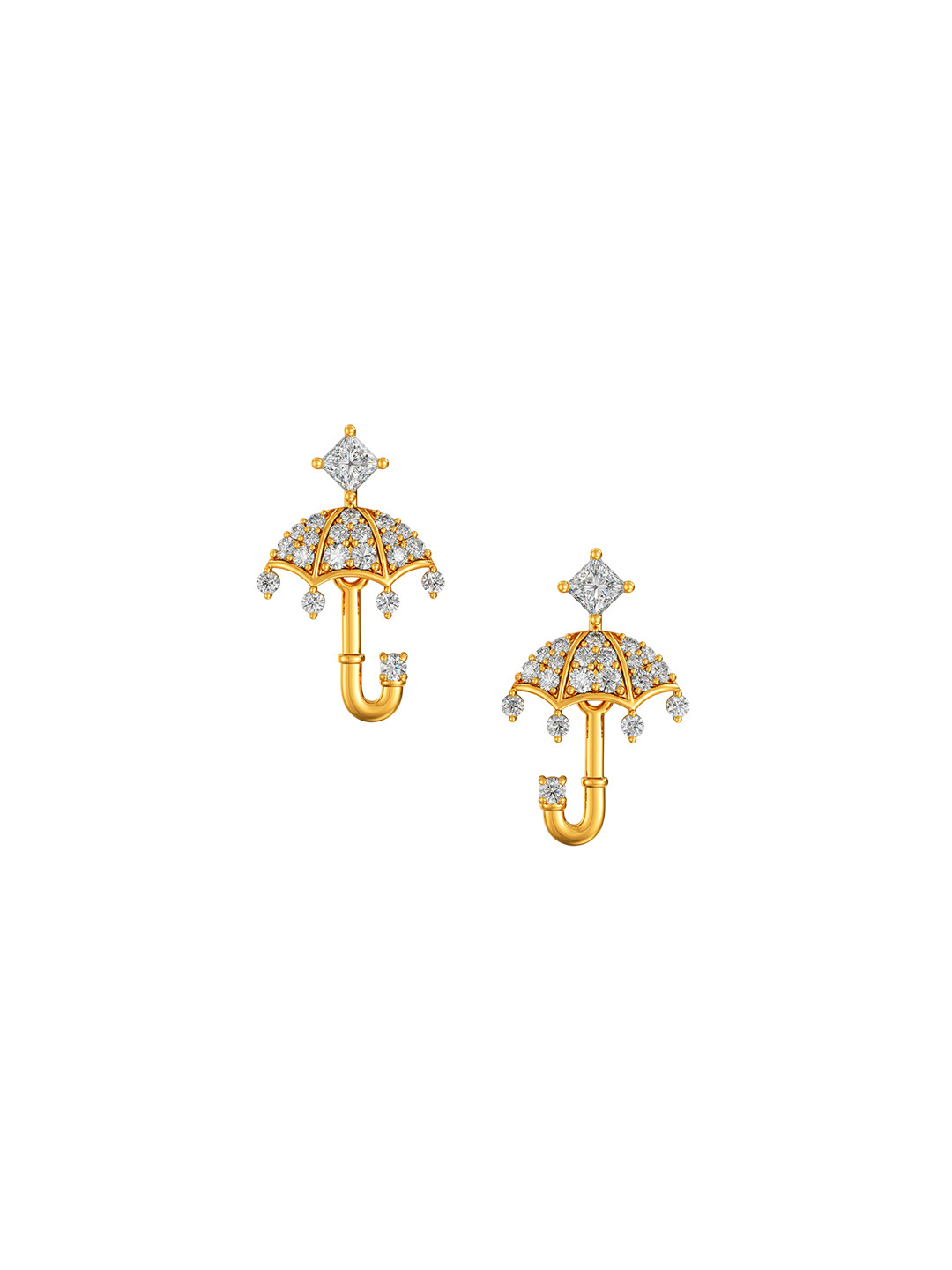 Joyalukkas Parasol Women 22Kt Gold Drop Earring - 2.935 g