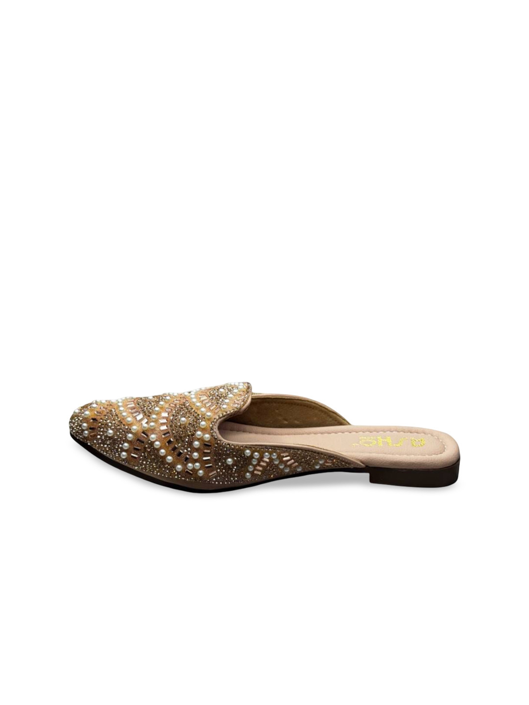 ASHO WITH FASHION MADE GLOBAL Women Embellished Ethnic Mules Flats