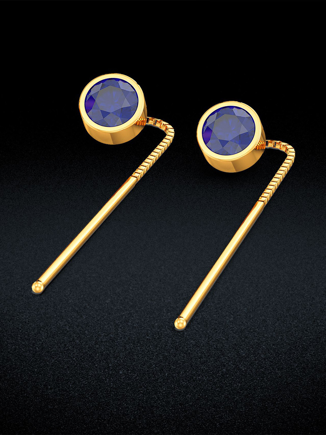 Joyalukkas Women 22Kt Gold Wire Model Drop Earring - 3.16 g