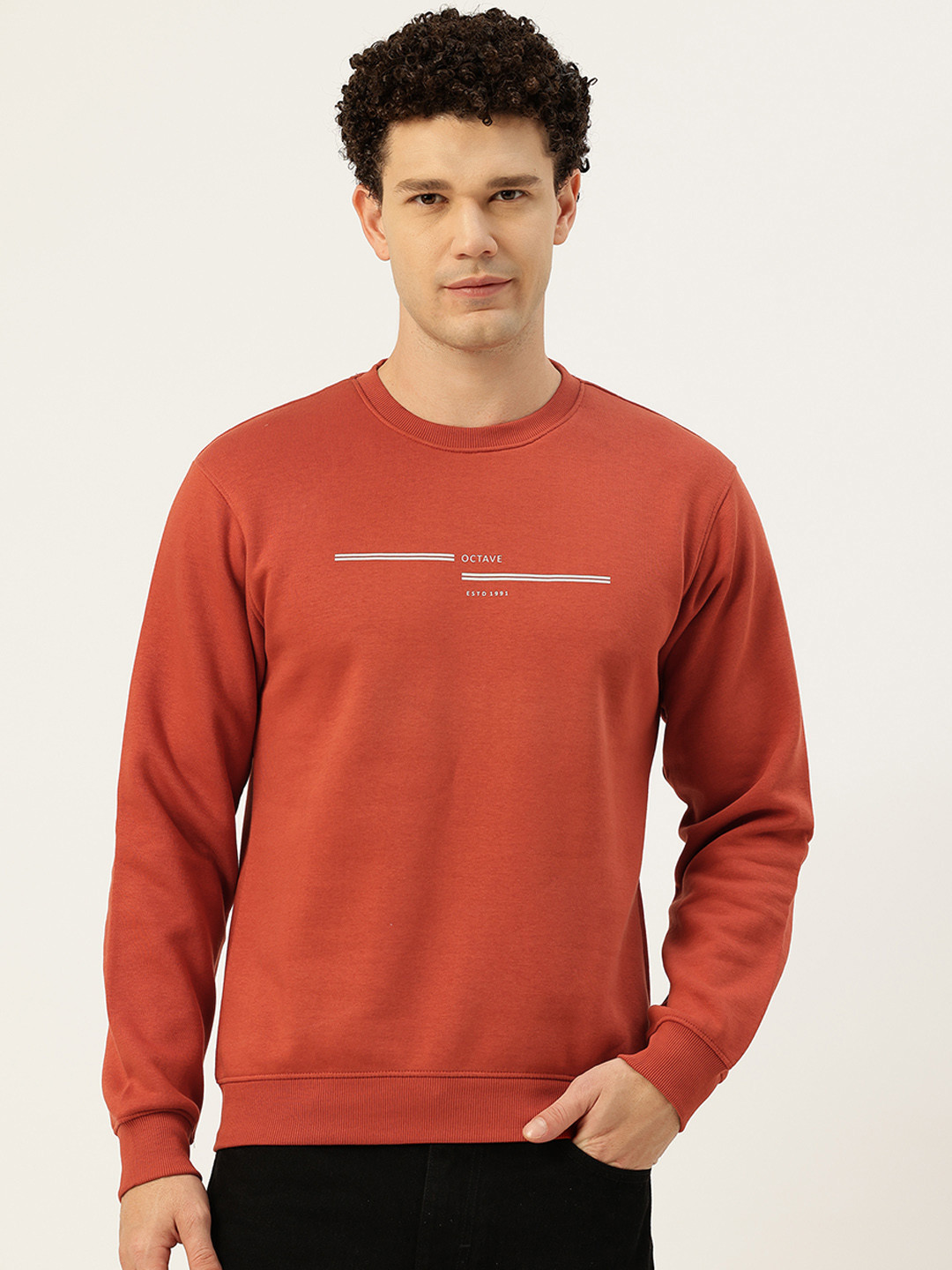 Octave Typography Print Sweatshirt