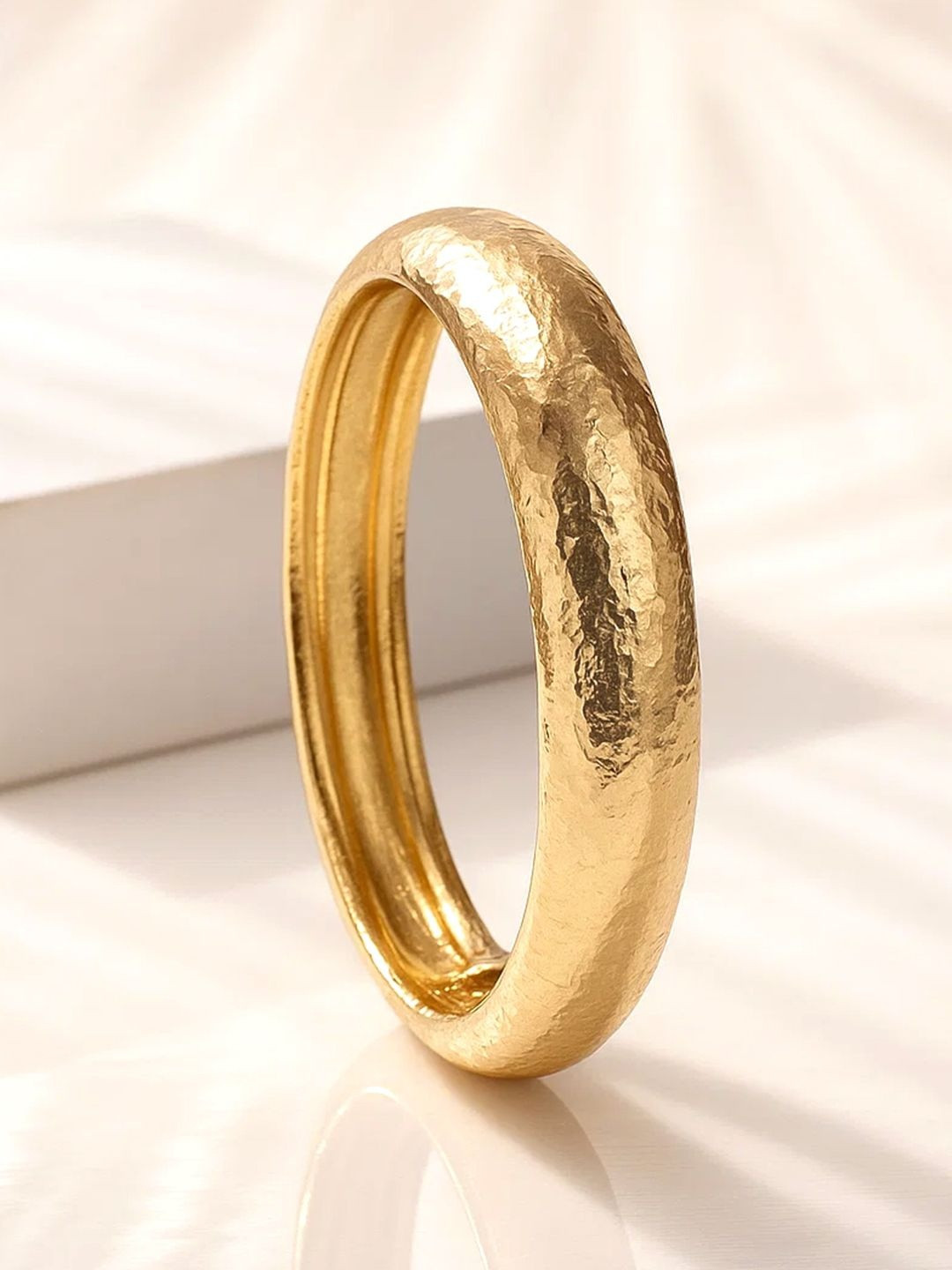 Rubans 22K Gold-Plated Bangle Bracelet