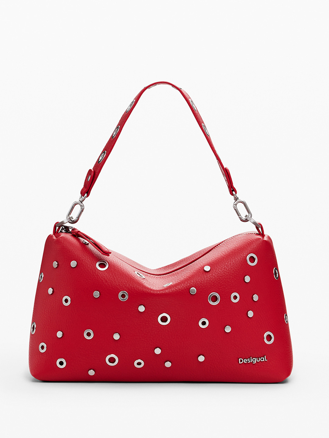Desigual Metal Studded Structured Handheld Bag