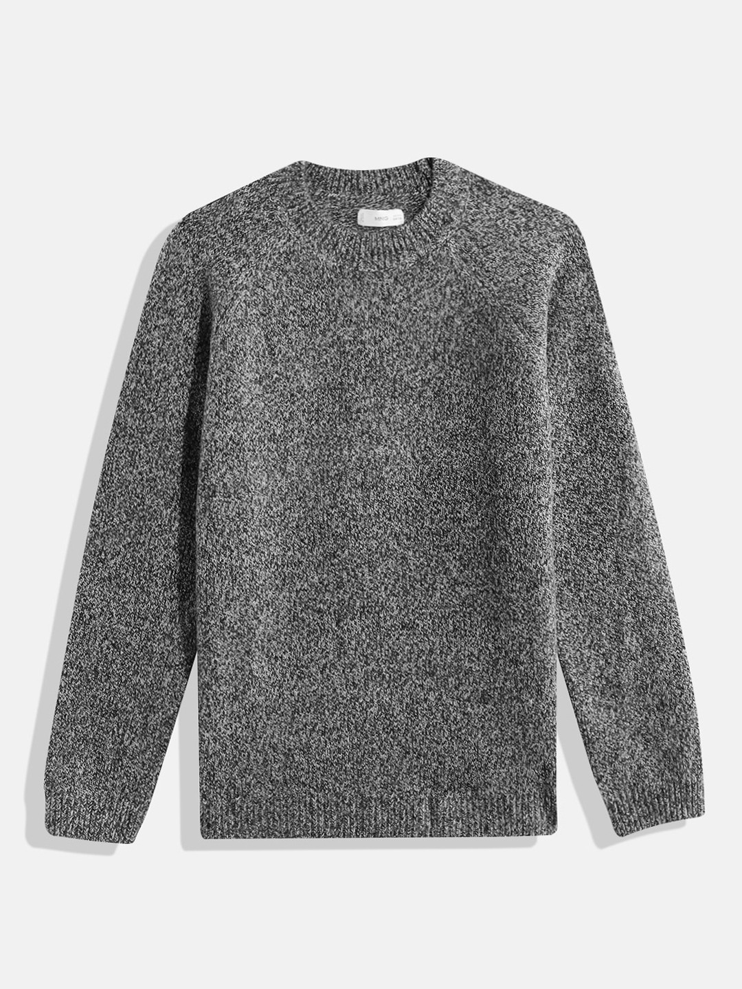 Mango Kids Boys Heathered Effect Round Neck Pullover