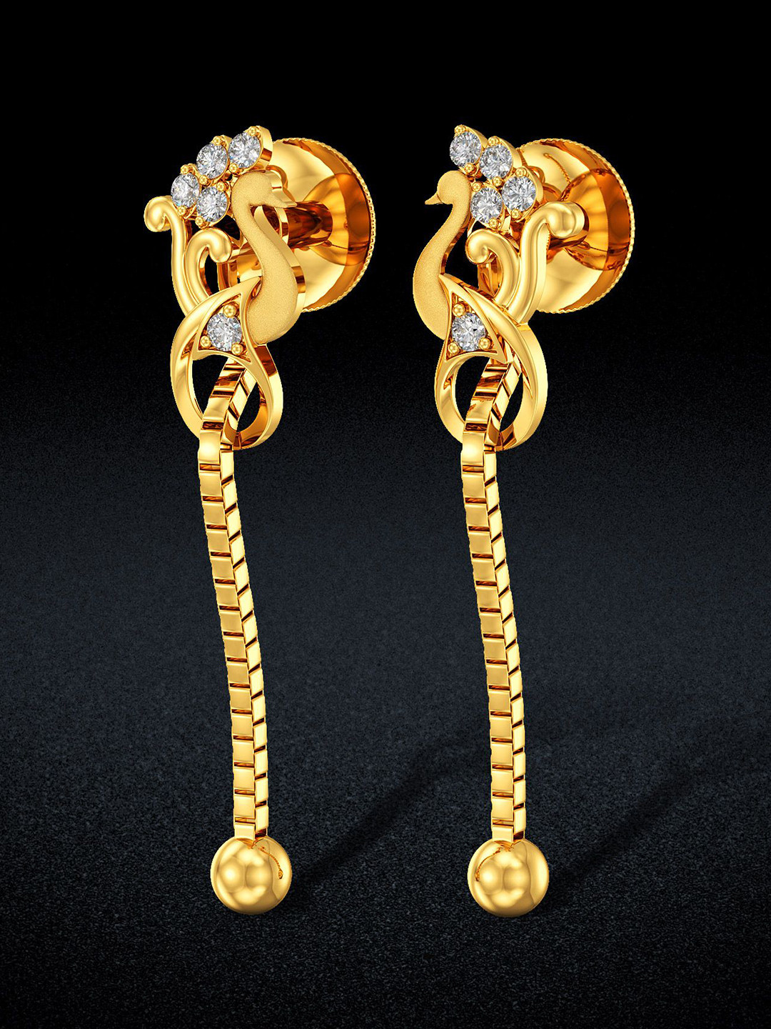 Joyalukkas Women 22Kt Gold Drop Earring - 2.585 g