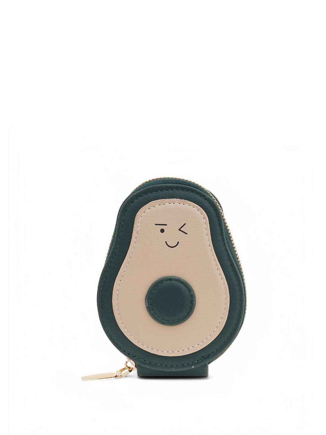 CLARABAE Women Avocado Leather Zip Around Wallet Coin Pouch