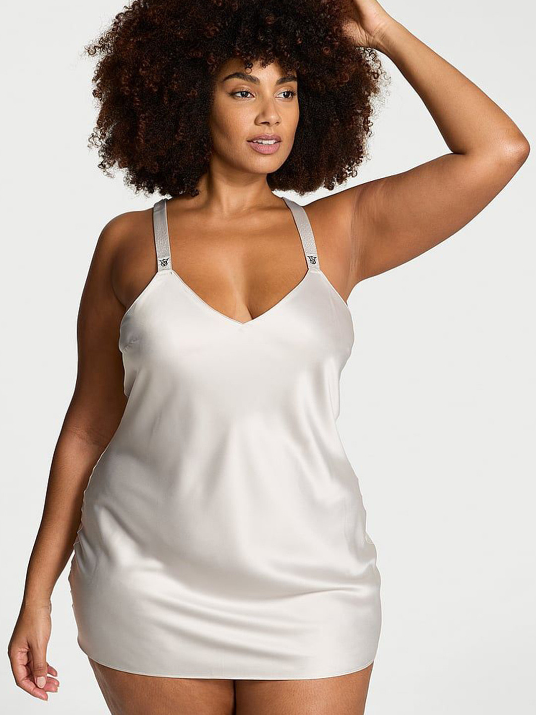 Victoria's Secret Very Sexy Scattered Shine Strap Satin Strappy-Back Slip Nightdress