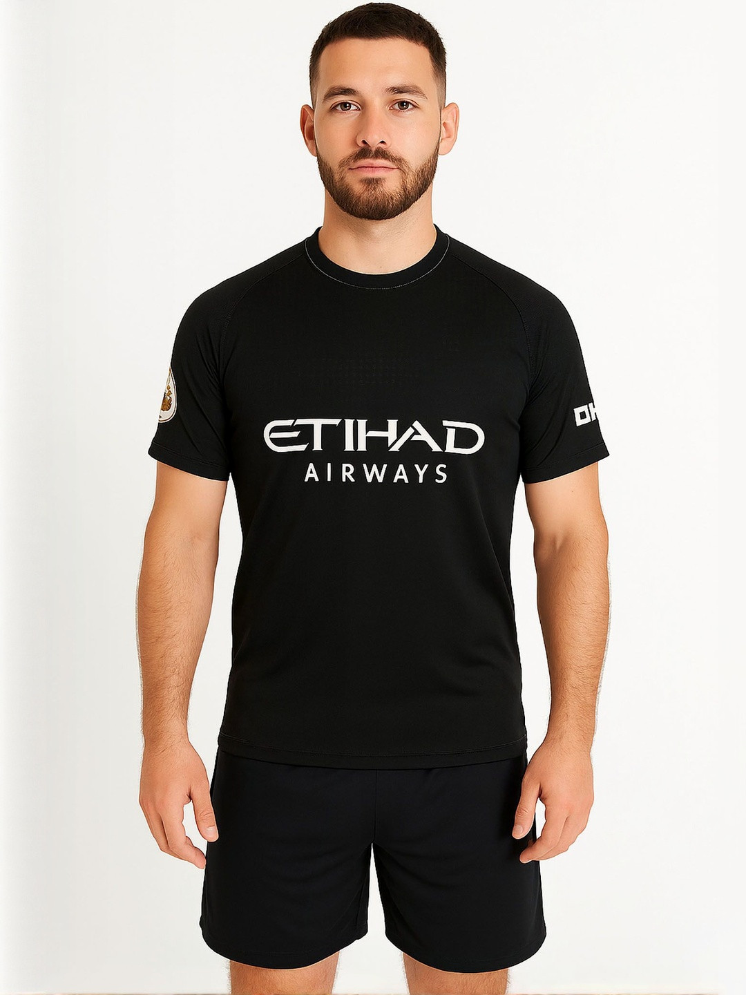 dostitch Manchester City Typography Printed Dri-FIT T-shirt