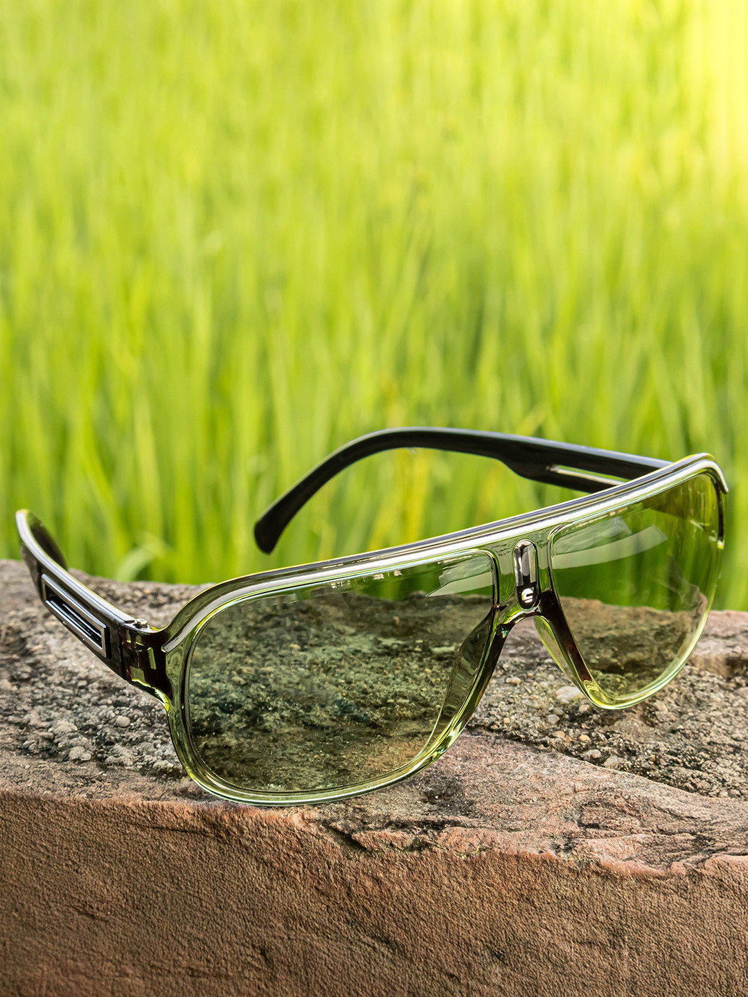 Jiebo Unisex Full Rim UV Protected Lens Square Sunglasses LED-09