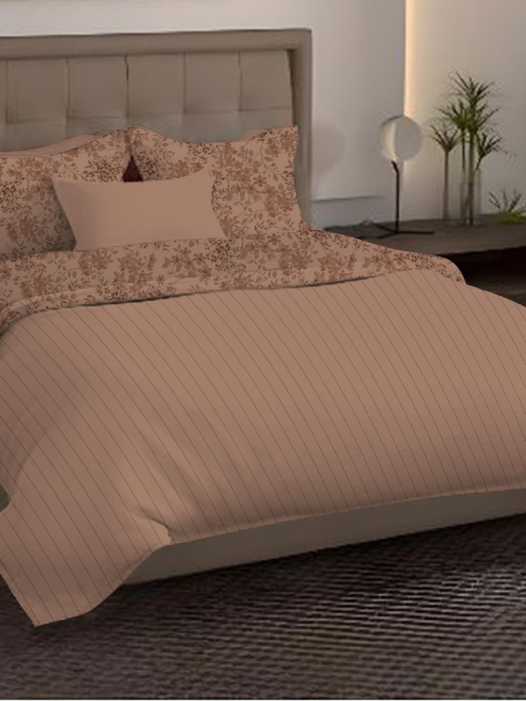 Sleeping Owls- because your sleep matters Coffee Brown Ethnic Motifs 150 GSM Comforter