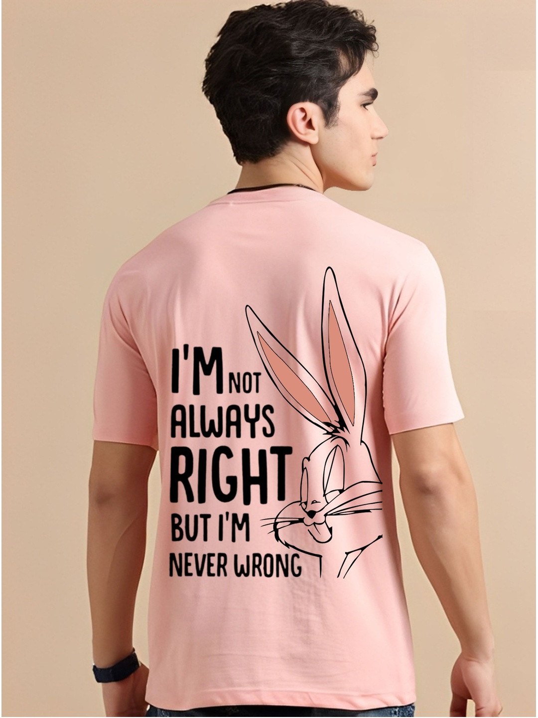 Kasendra Men Humour and Comic Regular Fit Round Neck T-shirt