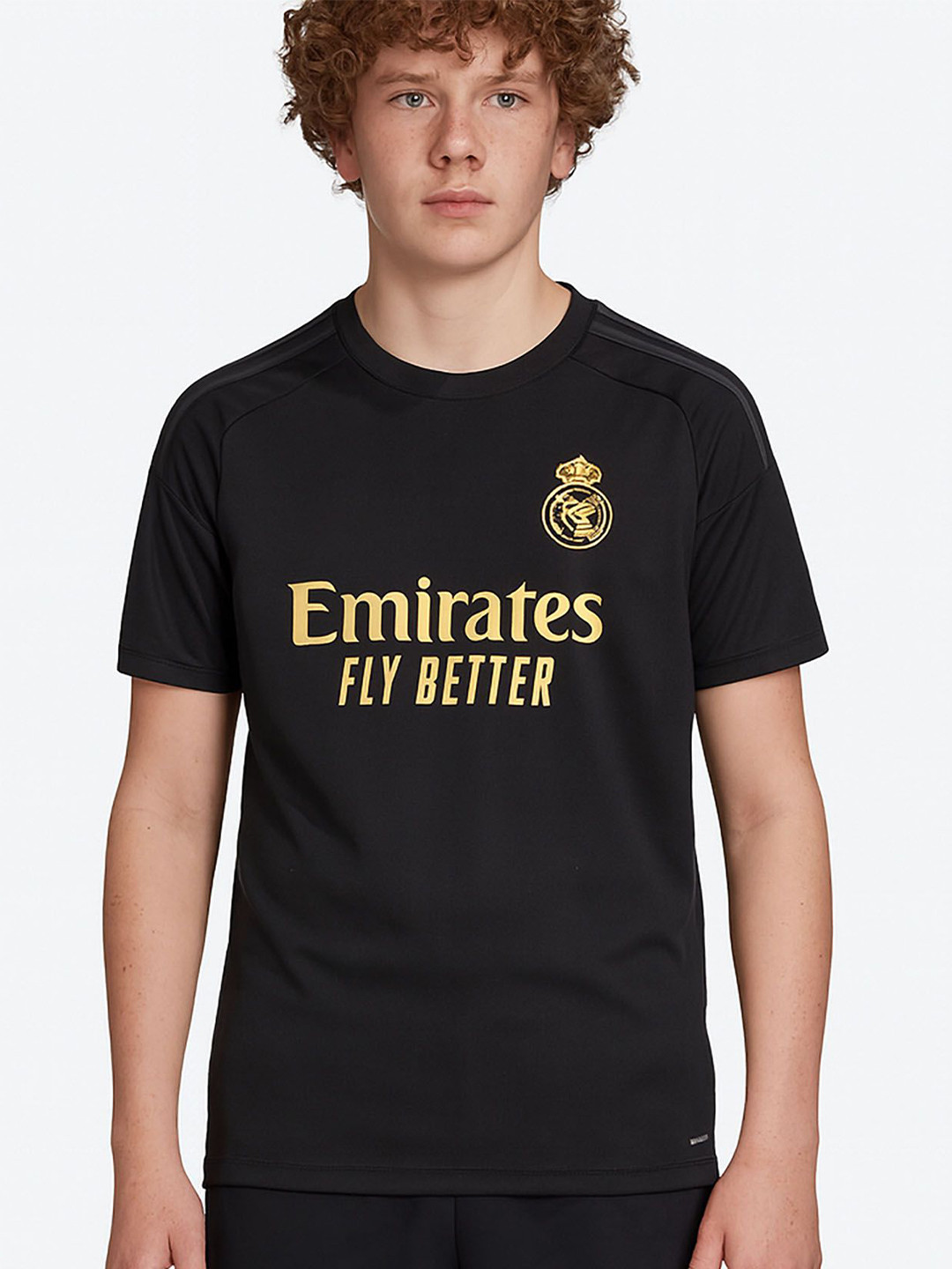 dostitch Boys Typography Printed Regular Fit Round Neck Third Kit Football Jersey T-shirt