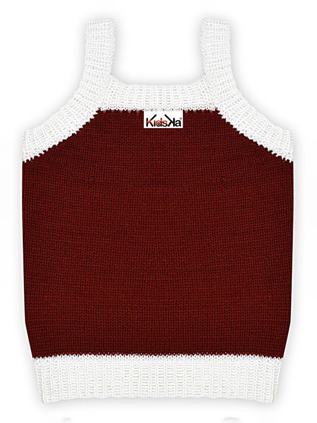 KIDSKA Kids V-Neck Self Design Sweaters