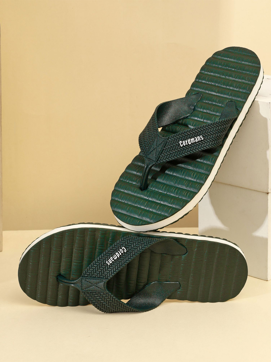 CORDMANS Men Soft Cushioned Thong Flip-Flops with Durable Flexible Sole