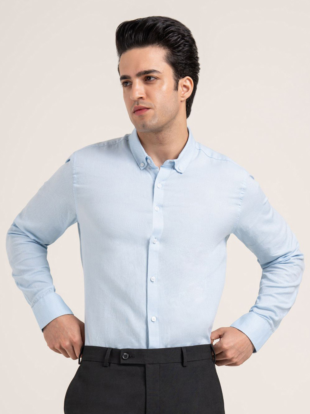 Red Tape Men Solid Button-Down Collar Pure Cotton Everyday Casual Comfort Formal Shirt