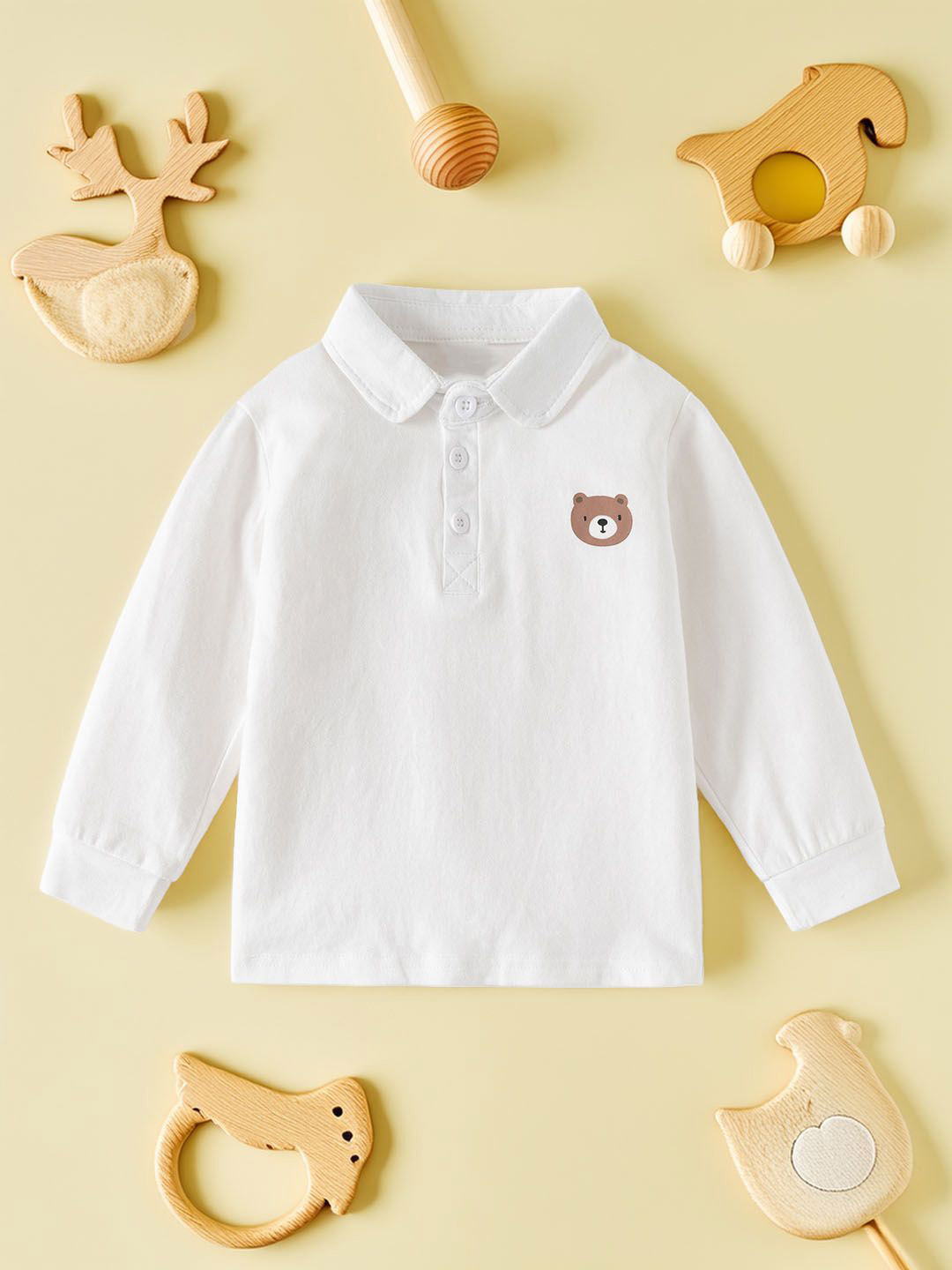 Xsole Boys Graphic Printed Polo Collar Full Sleeves Tshirts