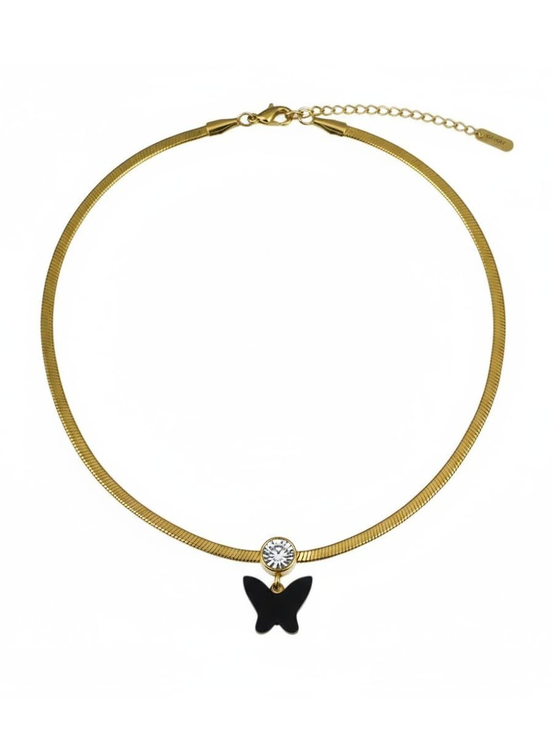 ZAYA Zubic Zirconia Studded Statement Necklace