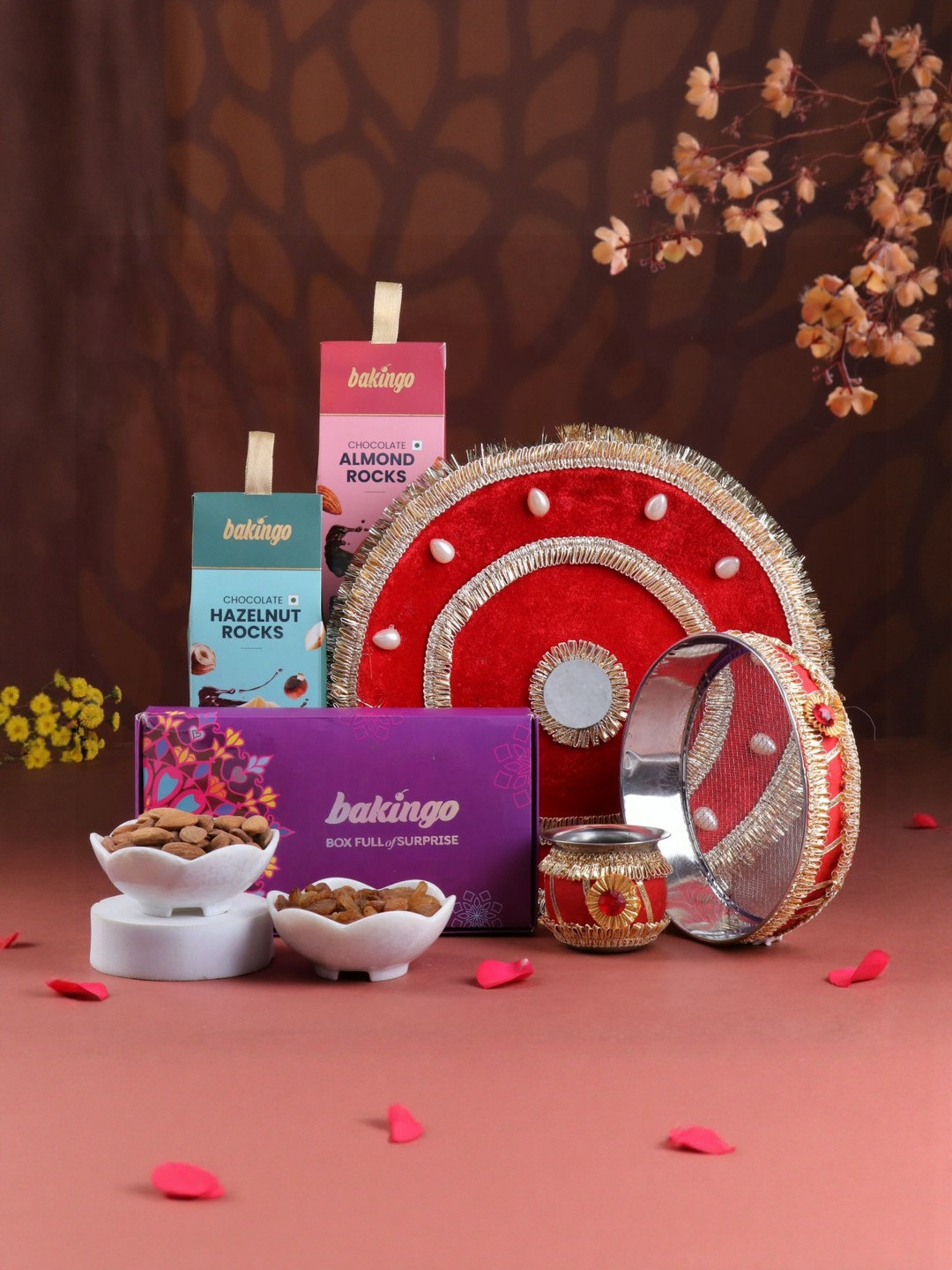 Floweraura Set Of 5 Karwachauth Thali Combo Set-500g