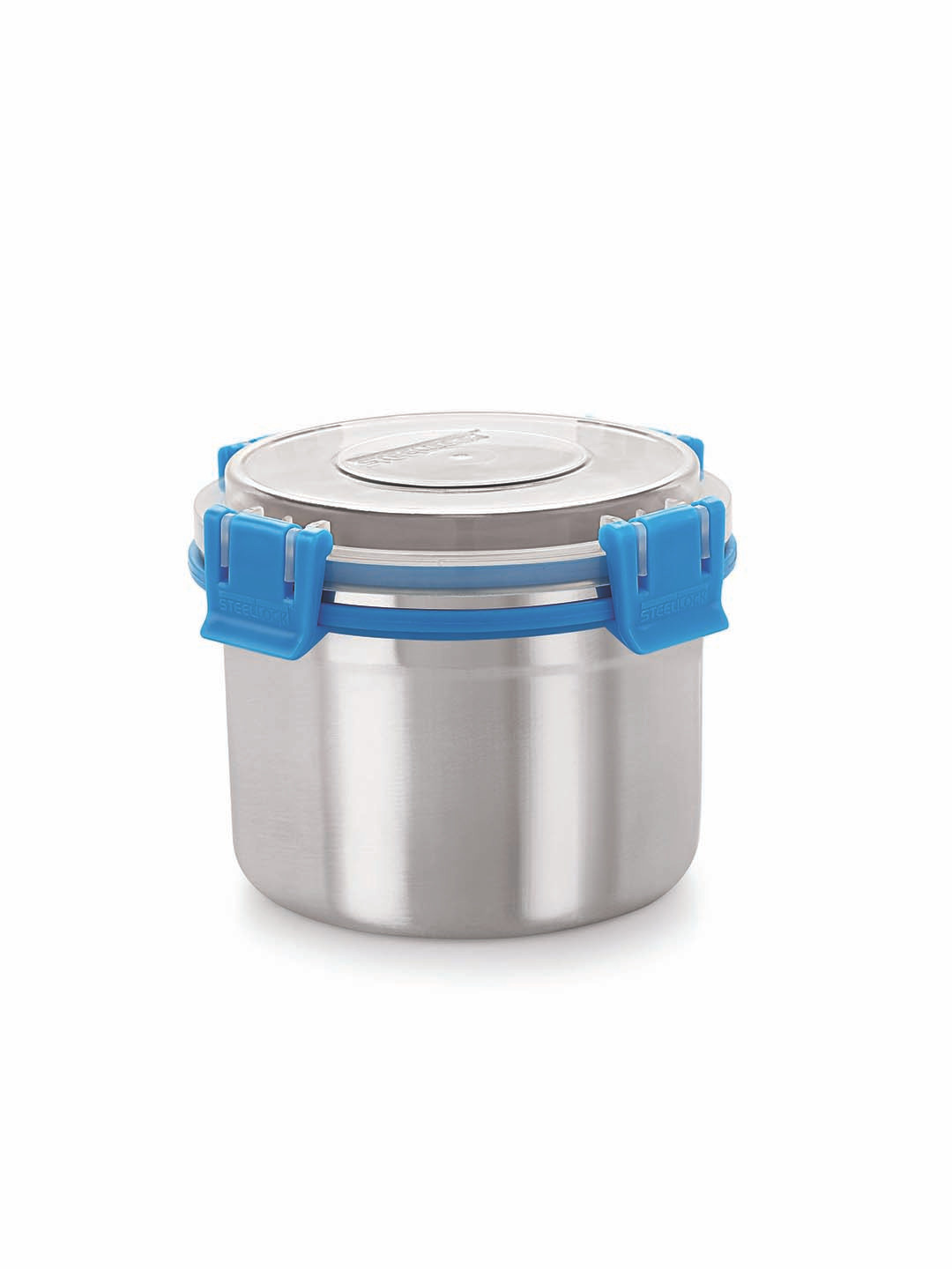 STEELLOCK Silver-Toned 2 Pieces Stainless Steel Airtight Canister Containers