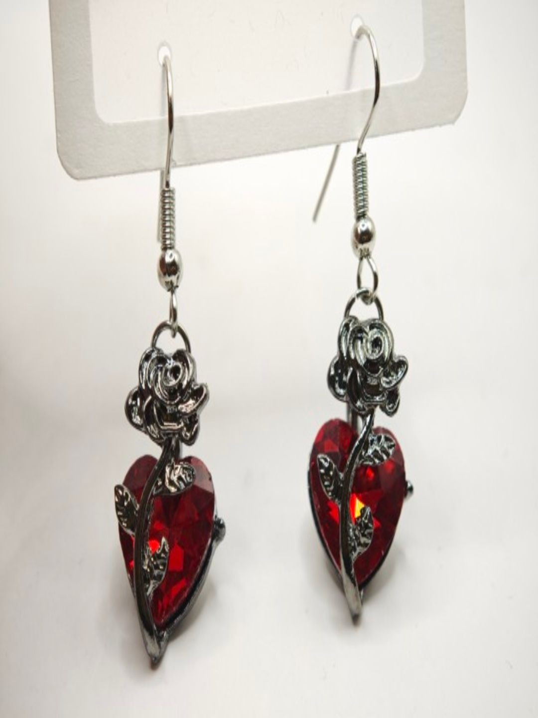 SAPRAA TRENDS Stainless Steel Silver-Plated Stones Studded Quirky Halloween Drop Earrings