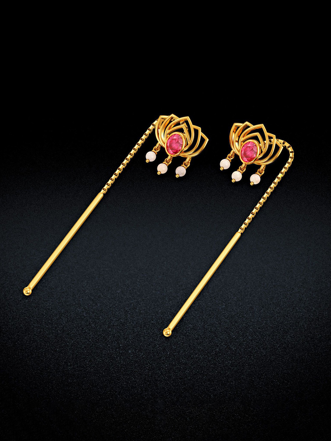 Joyalukkas Women 22Kt Gold Drop Earring - 2.59 g