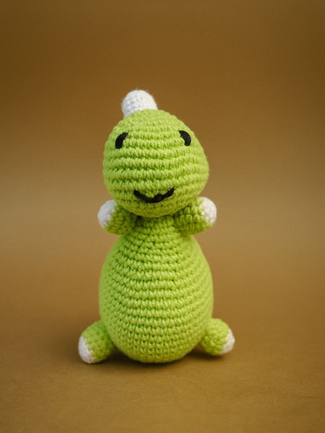 FUNKRAFTS Kids Handmade Crochet Dinobuddy Plush Toy