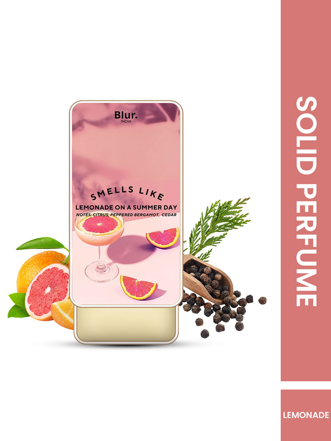 BLUR INDIA Women Smells Like Lemonade On A Summer Day Solid Perfume - 25 ml