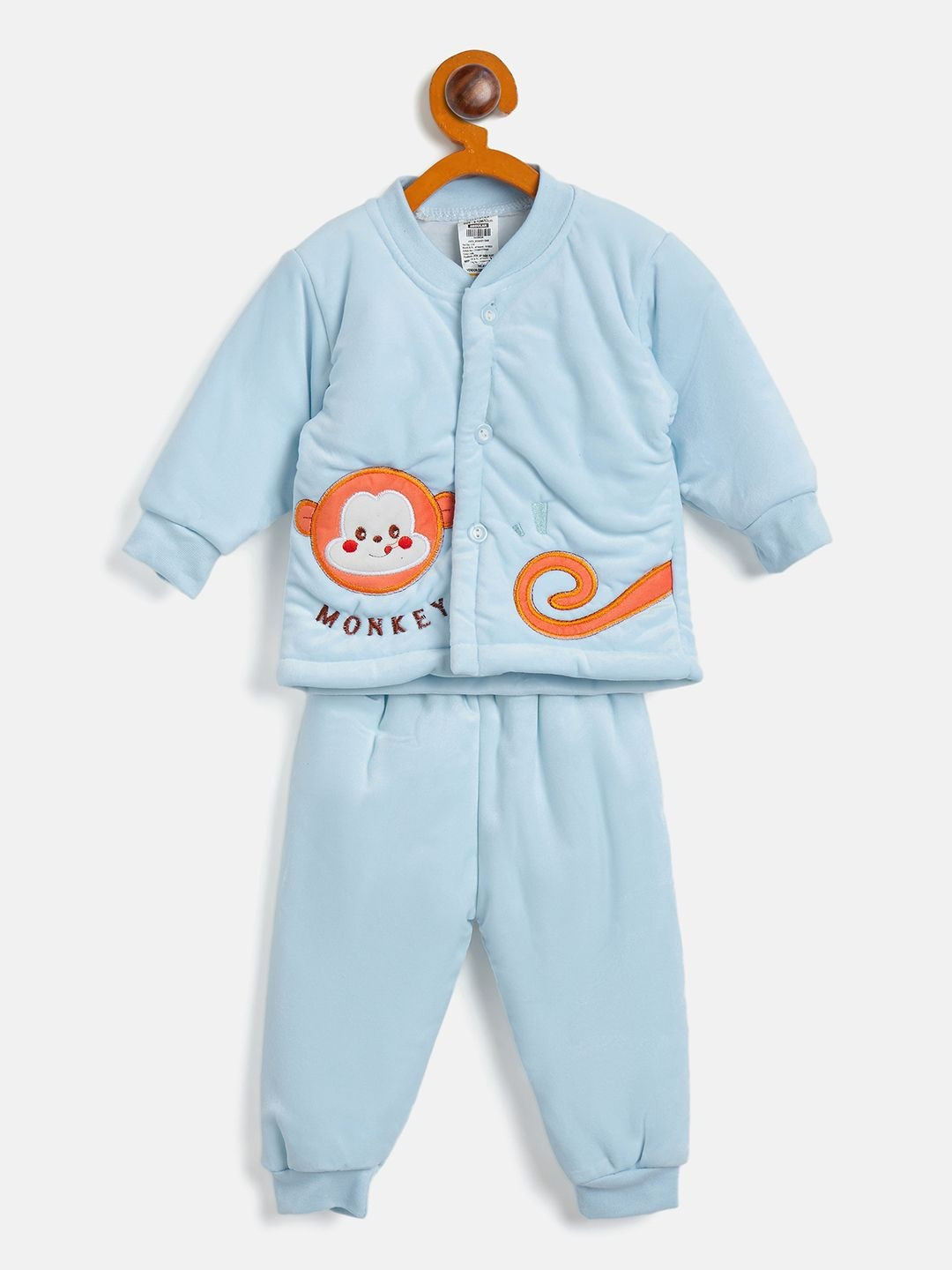 Camey Kids Printed V-Neck Sweatshirt With Trousers