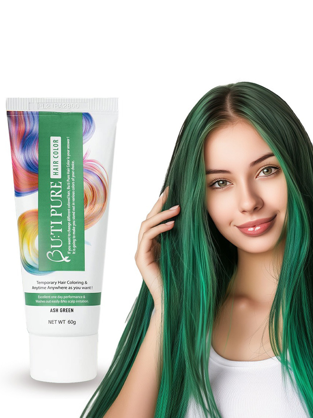 Butipure Hair Color - 60 g - Ash Green
