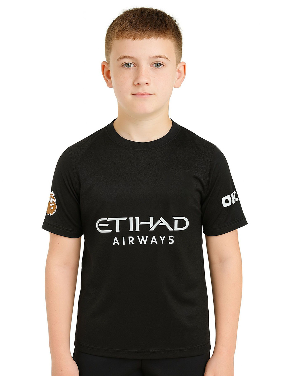 dostitch Boys Typography Printed Round Neck Manchester City Tshirts