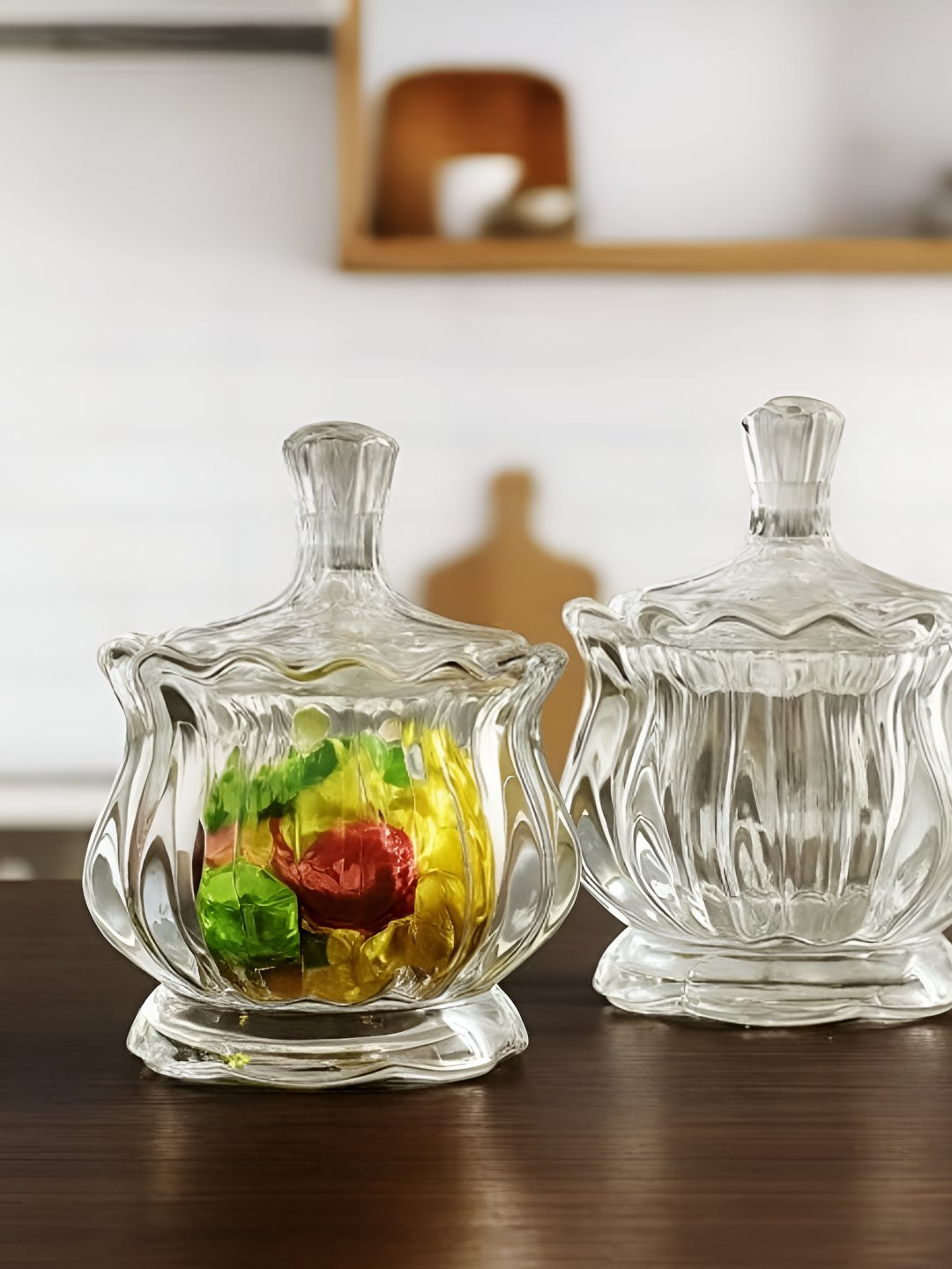 LHC Transparent 2 Pieces Dishwasher & Microwave Safe Jar Containers 150 ml