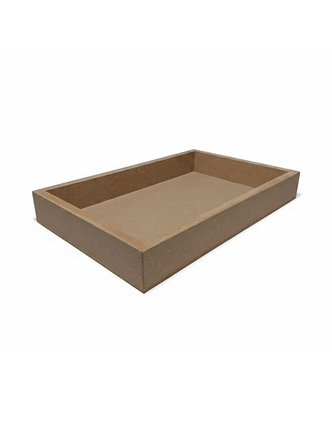 DEVESHA Brown 2025 MDF 1 Pieces Easy to Clean Serving Tray
