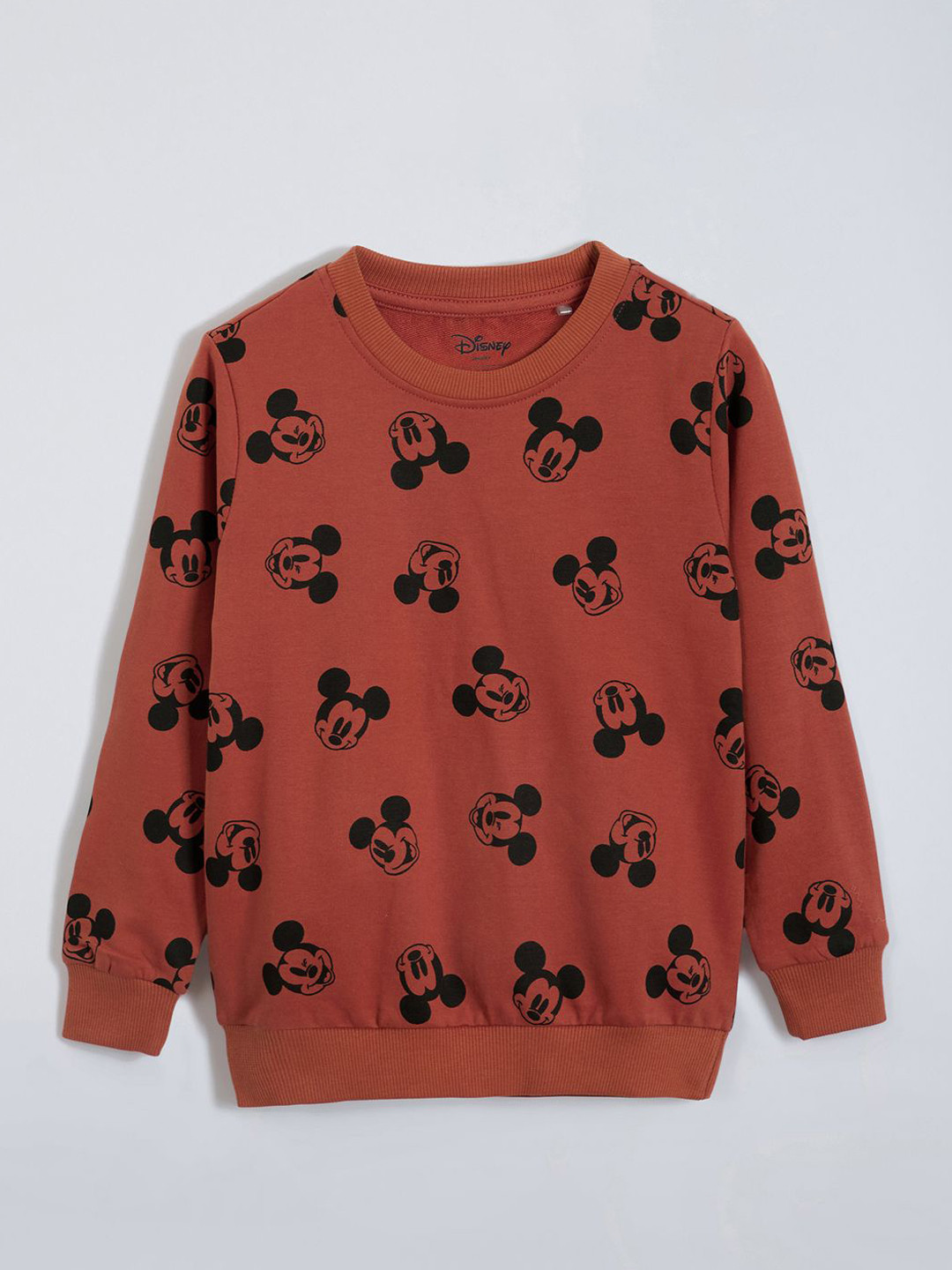 Hopscotch Boys Mickey Mouse Printed Sweatshirt