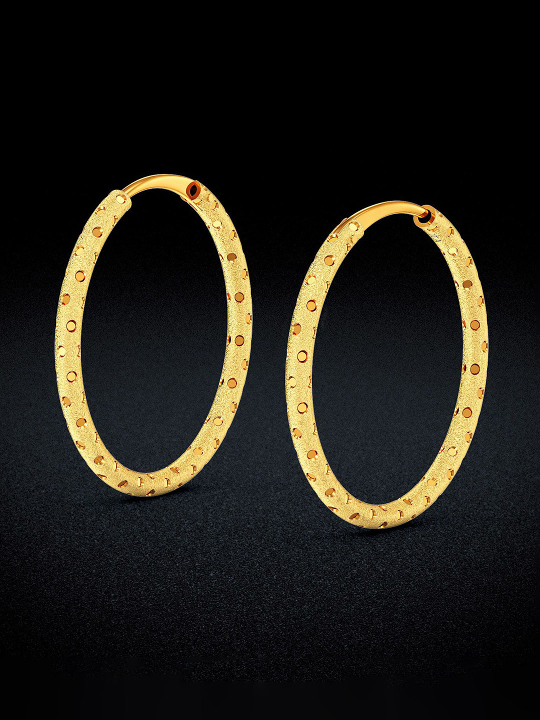 Joyalukkas Women 22Kt Gold Hoop Earring - 6.677 g