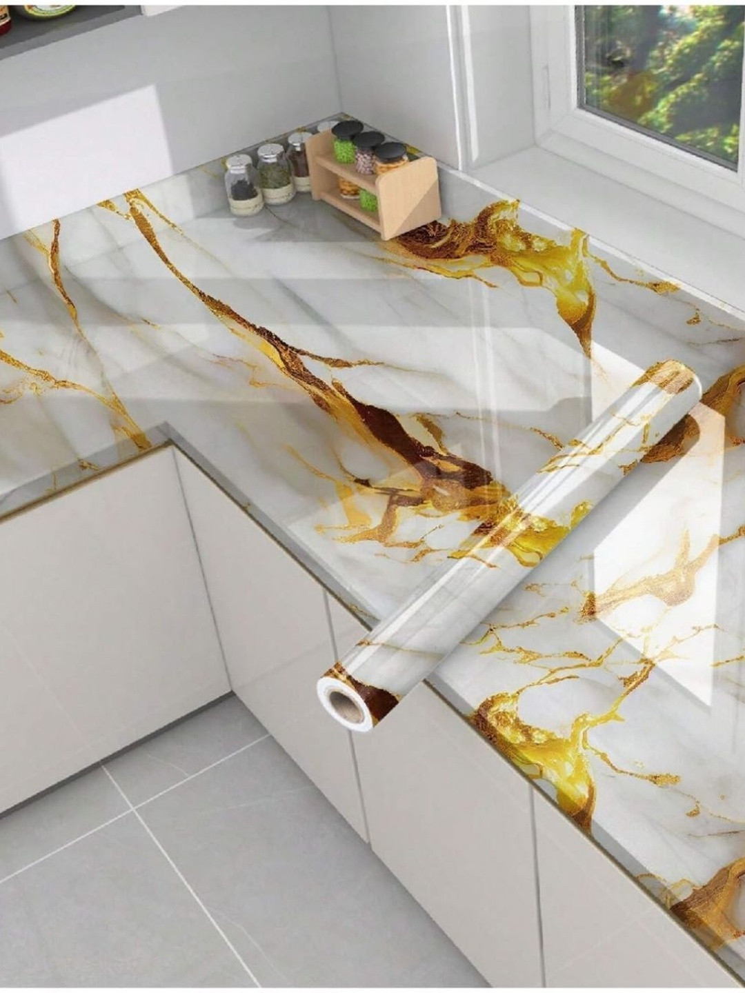 SEKHMET White & Brown Printed Plastic Decals & Stickers