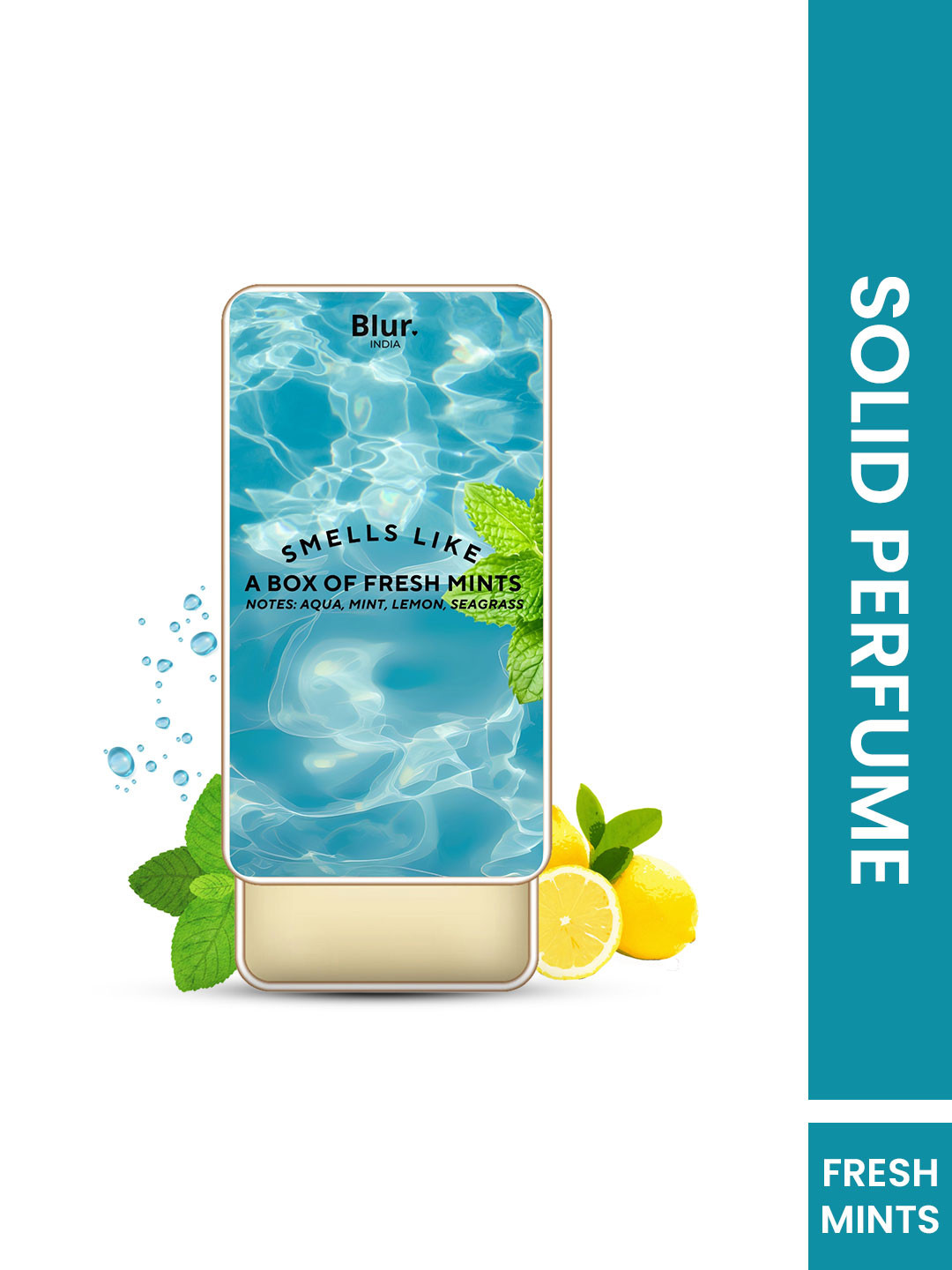 BLUR INDIA Women Smells Like A Box Of Fresh Mints Solid Perfume - 25 ml