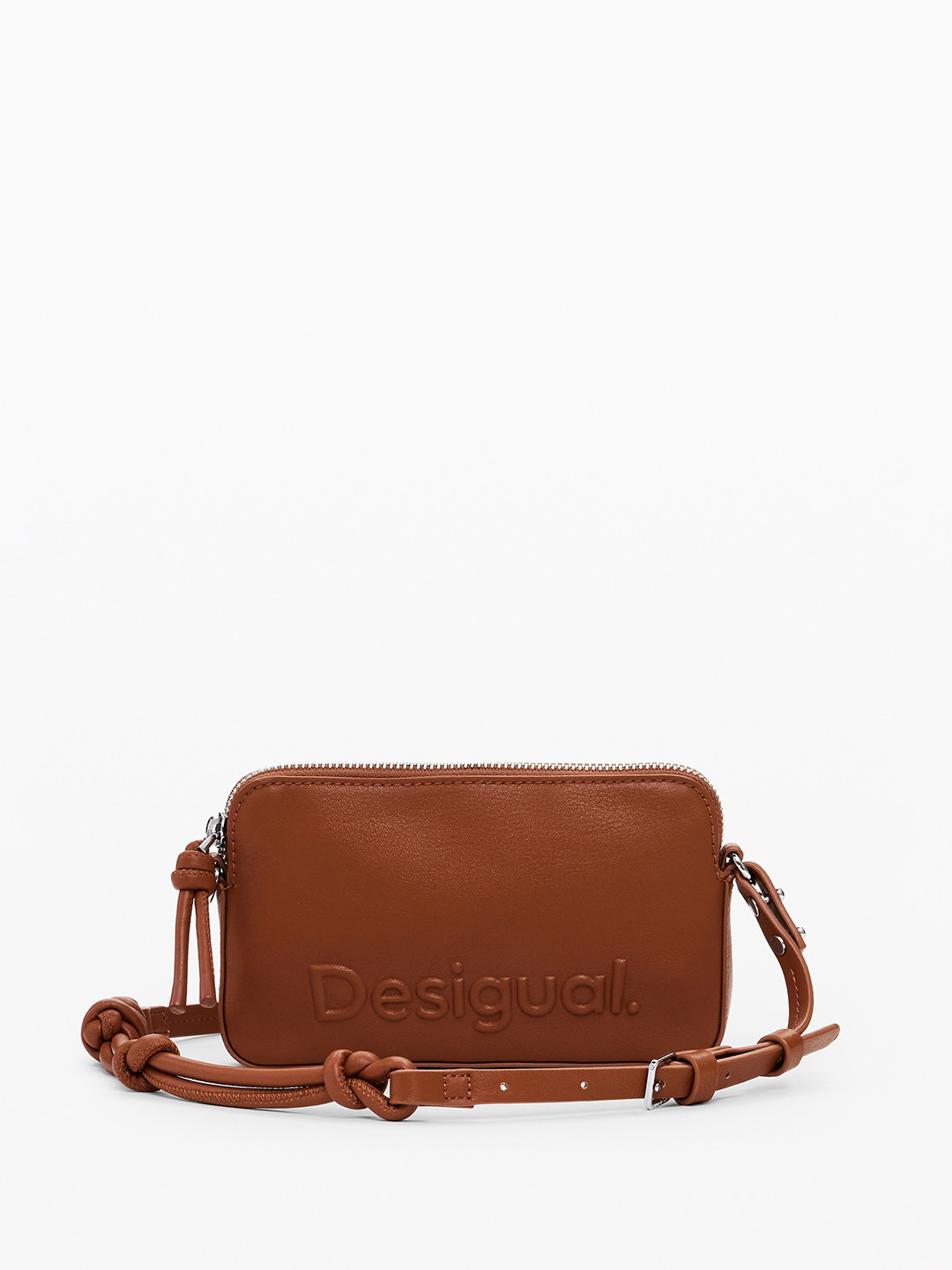Desigual Embossed Print Crossbody Sling Bag