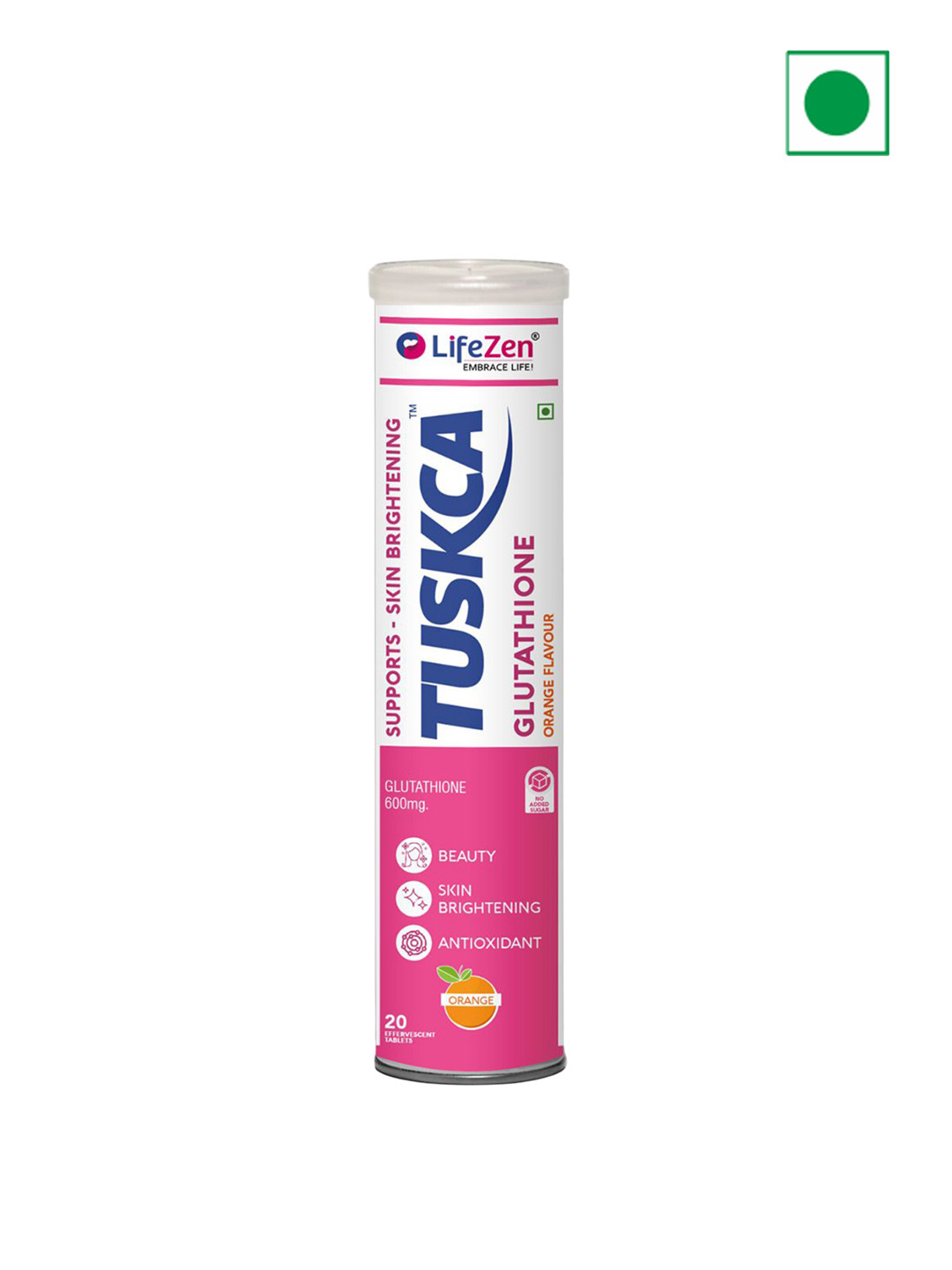 Lifezen Tuskca Glutathione 600 Mg With Vitamin C - 20 Effervescent Tablet