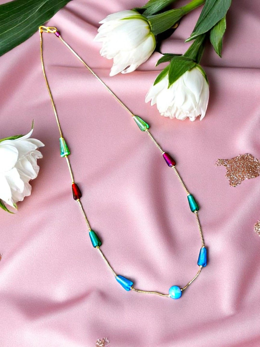 AccessHer Beaded Necklace Chain