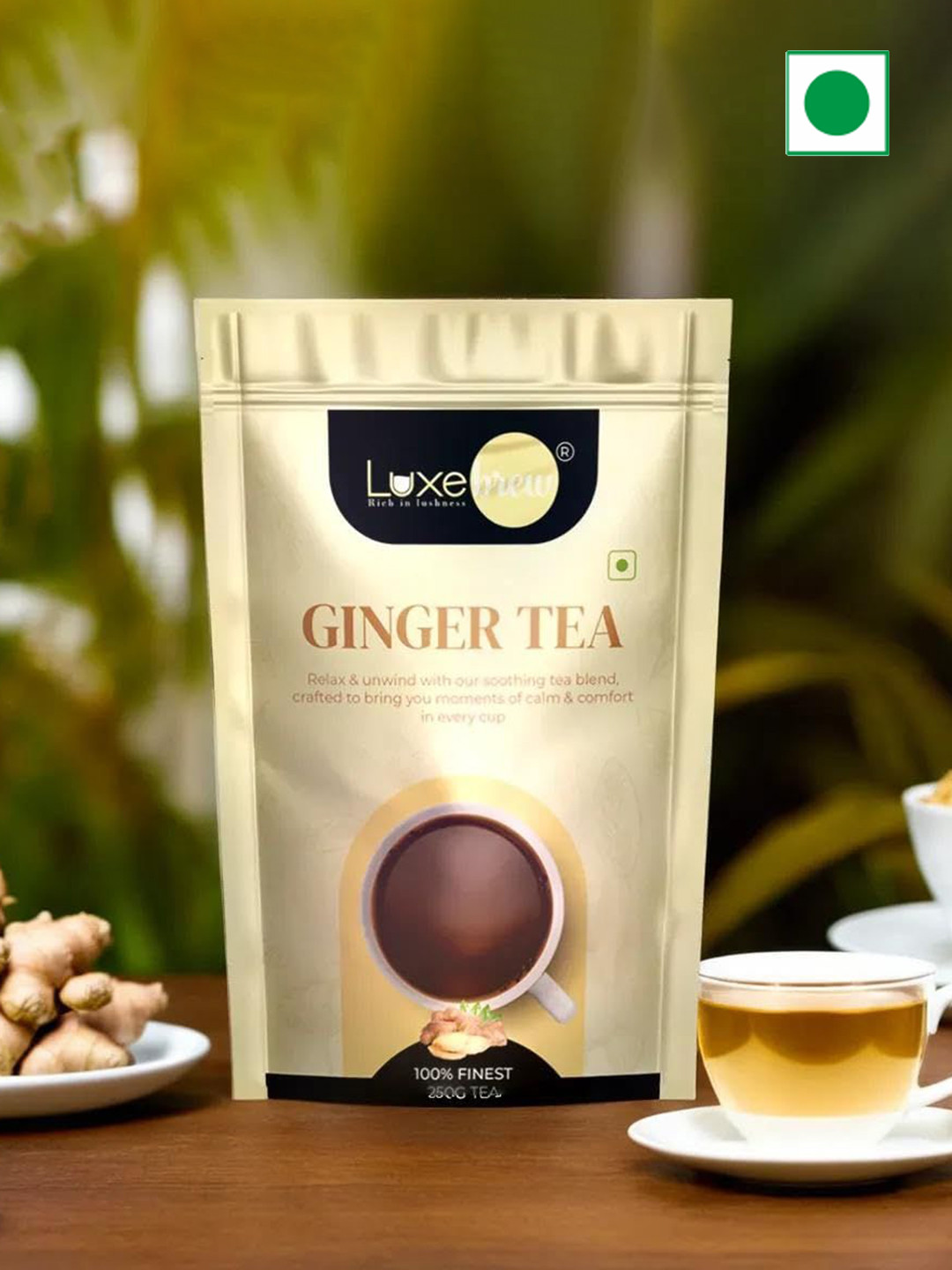 LuxeBrew Ginger Tea Pure Adrak Chai-250gm